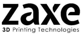 ZAXE 3D PRINTING TECHNOLOGIES trademark