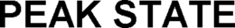 PEAK STATE trademark