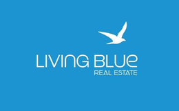 LIVING BLUE REAL ESTATE trademark