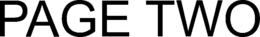 PAGE TWO trademark