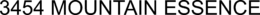 3454 MOUNTAIN ESSENCE trademark