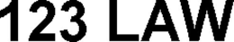 123 LAW trademark