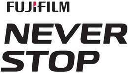 FUJIFILM NEVER STOP trademark