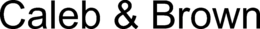 CALEB & BROWN trademark