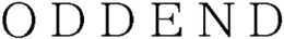 ODDEND trademark