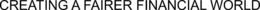 CREATING A FAIRER FINANCIAL WORLD trademark