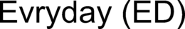 EVRYDAY (ED) trademark