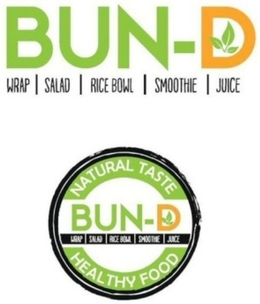 BUN-D WRAP SALAD RICE BOWL SMOOTHIE JUICE NATURAL TASTE HEALTHY FOOD trademark