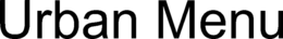 URBAN MENU trademark