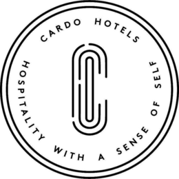 C CARDO HOTELS HOSPITALITY WITH A SENSE OF SELF trademark