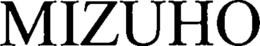 MIZUHO trademark