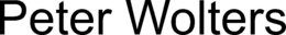 PETER WOLTERS trademark