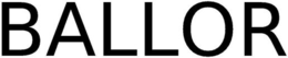 BALLOR trademark