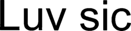 LUV SIC trademark