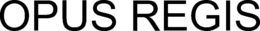 OPUS REGIS trademark