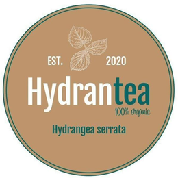HYDRANTEA 100% ORGANIC EST. 2020 HYDRANGEA SERRATA trademark