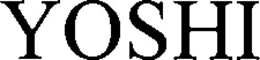 YOSHI trademark
