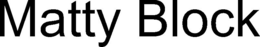 MATTY BLOCK trademark