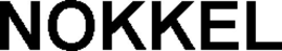 NOKKEL trademark