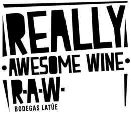 REALLY AWESOME WINE RAW BODEGAS LATÚE trademark