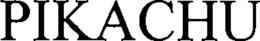 PIKACHU trademark