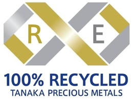 RE 100% RECYCLED TANAKA PRECIOUS METALS trademark