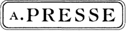 A.PRESSE trademark