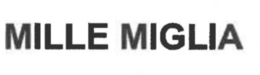 MILLE MIGLIA trademark