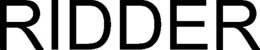 RIDDER trademark