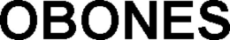 OBONES trademark