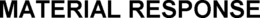 MATERIAL RESPONSE trademark