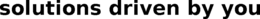 SOLUTIONS DRIVEN BY YOU trademark