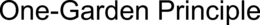 ONE-GARDEN PRINCIPLE trademark
