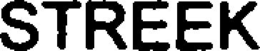 STREEK trademark