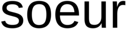 SOEUR trademark