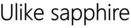 ULIKE SAPPHIRE trademark
