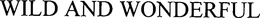 WILD AND WONDERFUL trademark
