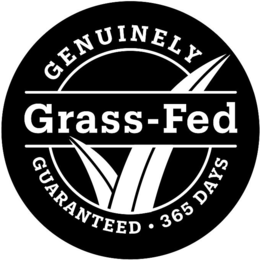 GENUINELY GRASS-FED GUARANTEED 365 DAYS trademark