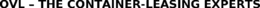 OVL  THE CONTAINER-LEASING EXPERTS trademark