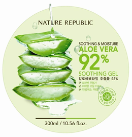 NATURE REPUBLIC SOOTHING & MOISTURE ALOE VERA 92% SOOTHING GEL trademark