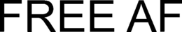 FREE AF trademark