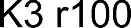 K3 R100 trademark
