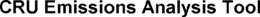 CRU EMISSIONS ANALYSIS TOOL trademark