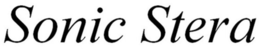 SONIC STERA trademark