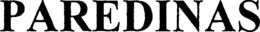 PAREDINAS trademark