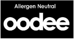 ALLERGEN NEUTRAL OODEE trademark