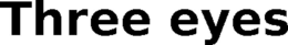 THREE EYES trademark