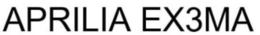 APRILIA EX3MA trademark