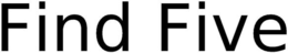 FIND FIVE trademark