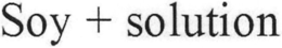 SOY + SOLUTION trademark